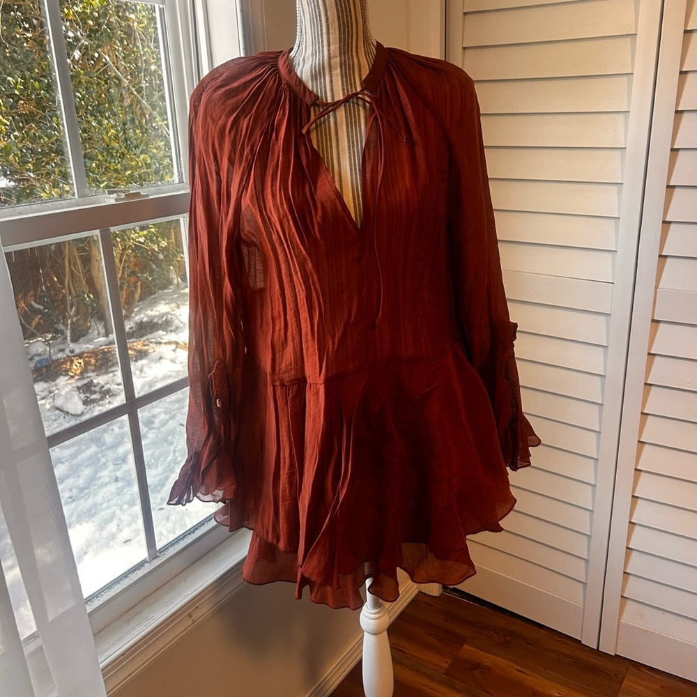 H&M Rust Blouse